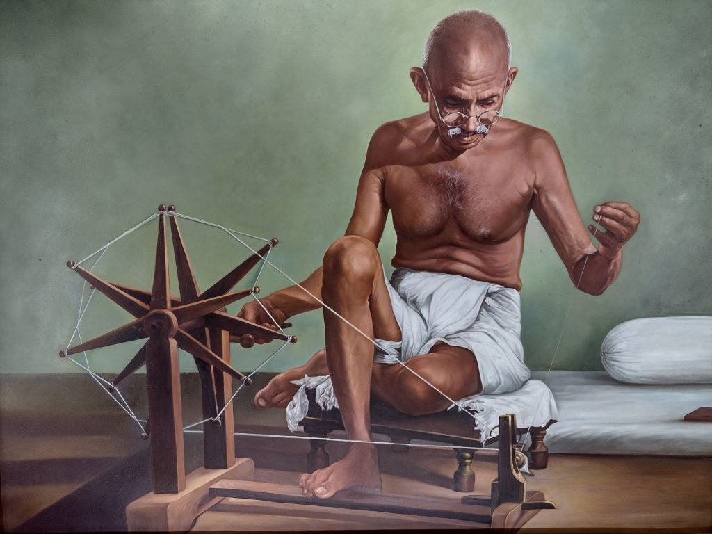 Ilustración de Mahatma Gandhi